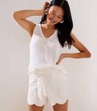 Loft Crochet Tie Waist Shorts