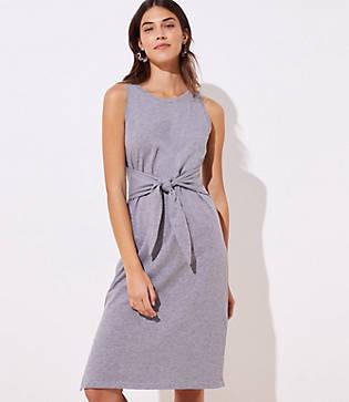 Loft Beach Tie Waist Dress