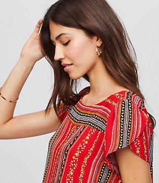 Loft Sirena Petal Sleeve Top