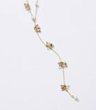 Loft Pearlized Flower Y Necklace