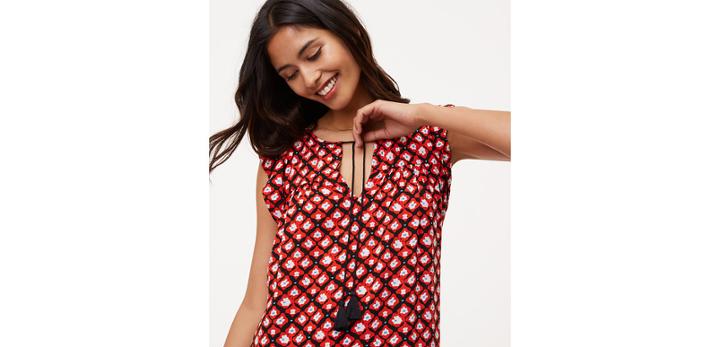Loft Amaryllis Tassel Dress