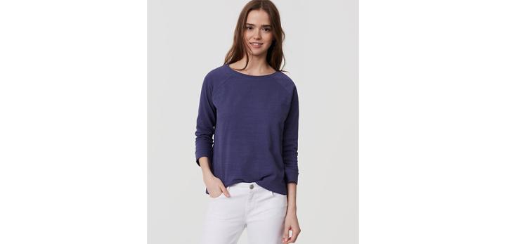 Loft Textured Sweatshirt