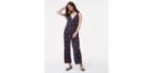 Loft Medallion V-neck Jumpsuit