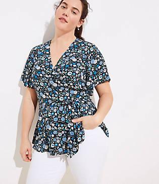 Loft Plus Garden Wrap Top