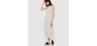 Loft Lou & Grey Stripe Cutaway Midi Dress