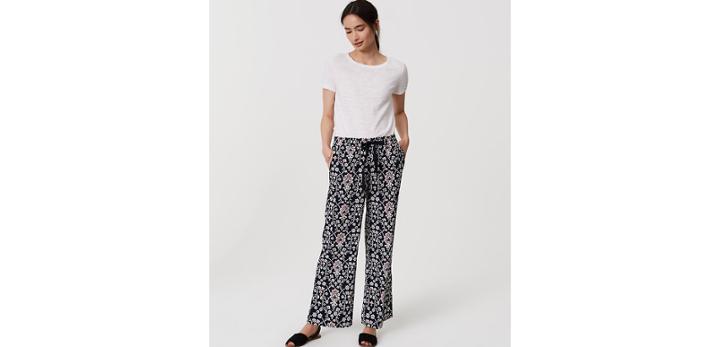 Loft Jasmine Fluid Drawstring Pants