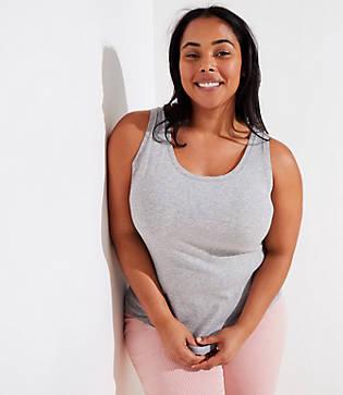 Loft Plus Topstitched Vintage Soft Racerback Tank