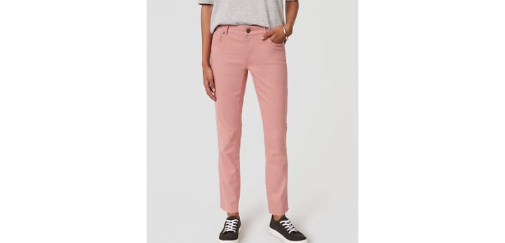 Loft Curvy Fresh Cut Skinny Crop Jeans