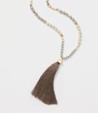 Loft Pearlized Tassel Pendant Necklace