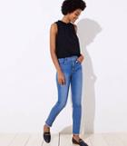 Loft Modern Skinny Jeans In Pure Mid Indigo Wash