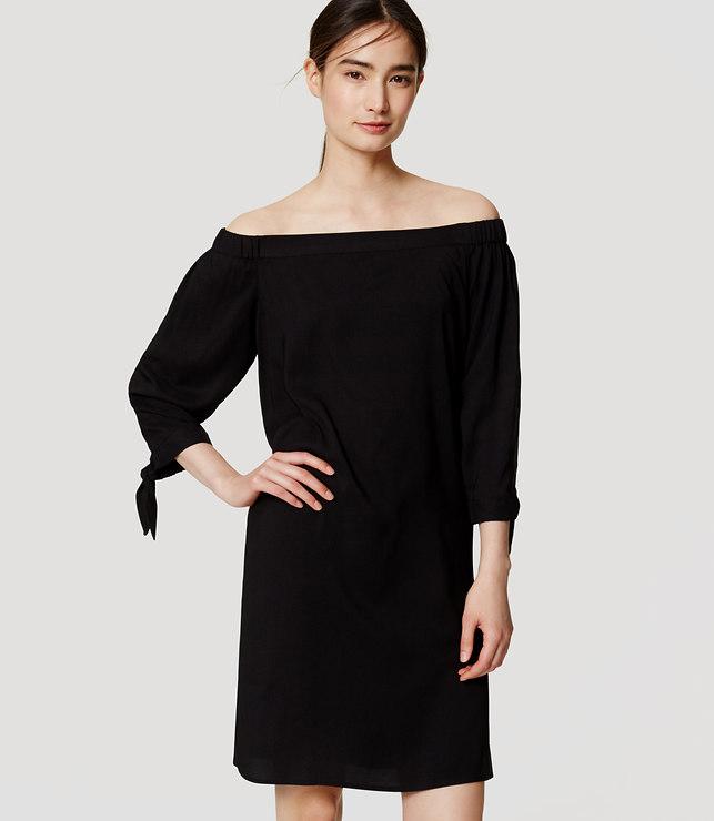 Loft Tie Off The Shoulder Dress