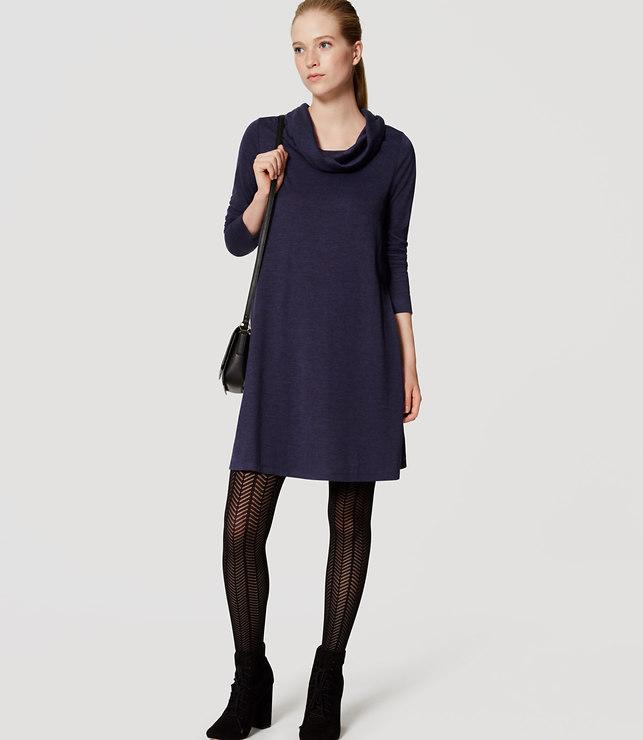 Loft Cowl Neck Dress