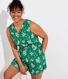Loft Plus Floral V-neck Romper