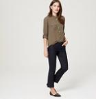Loft Modern Kick Crop Jeans In Dark Rinse Wash