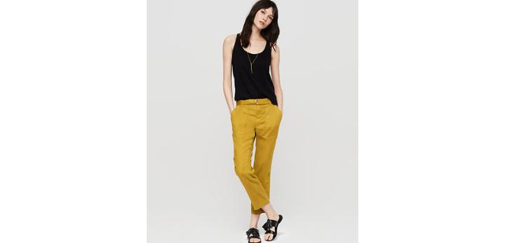 Loft Lou & Grey Softstretch Linen Cargo Pants