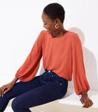 Loft Draped Sleeve Top