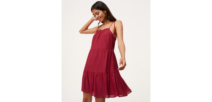 Loft Tassel Tiered Dress