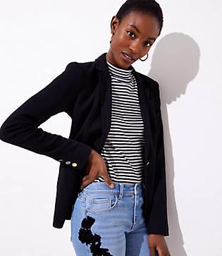 Loft Knit Pocket Blazer