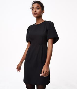 Loft Puff Sleeve Sheath Dress