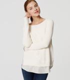 Loft Ribbed Two-in-one Sweater