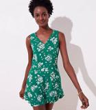 Loft Floral V-neck Romper