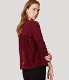 Loft Lace Back Open Cardigan