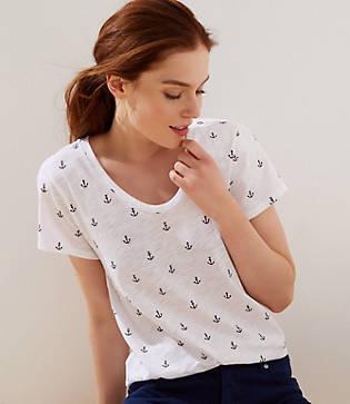 Loft Vintage Eva Tee - Anchor