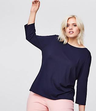 Loft Plus Criss Cross Back Tee