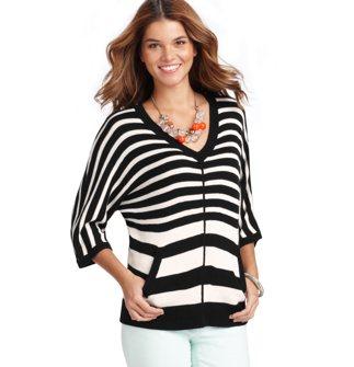Striped Kangaroo Pocket Popover