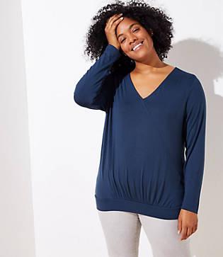 Loft Plus Wrap Long Sleeve Tee