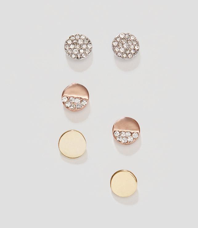 Loft Disc Stud Earring Set