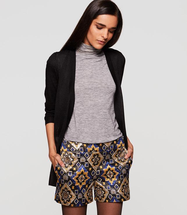 Loft Shimmer Bloom Shorts
