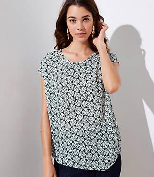 Loft Palm Cutout Tee