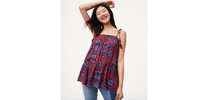 Loft Floral Peplum Cami