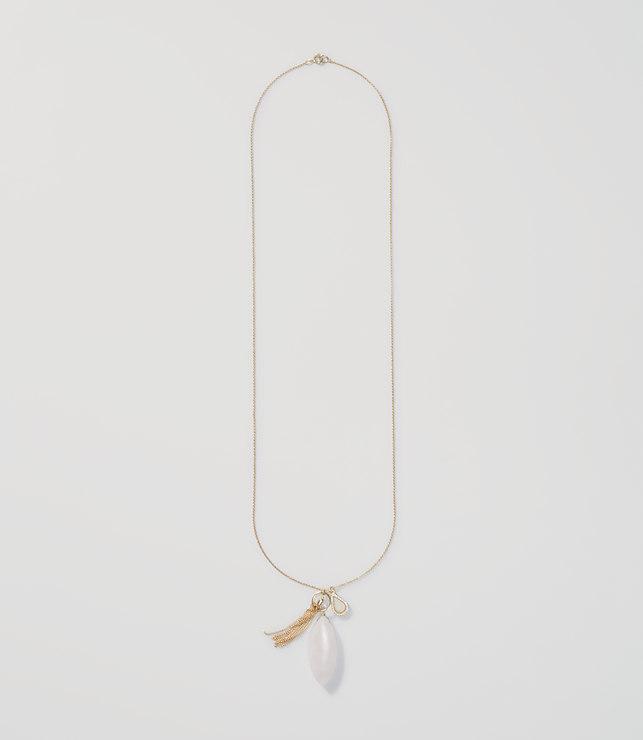 Loft Mixed Pendant Tassel Necklace