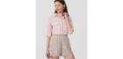 Loft Inked Floral Pleated Shorts
