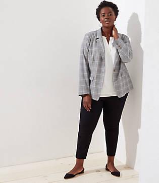 Loft Plus Plaid Modern Blazer