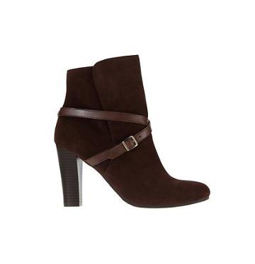 Loft Serefina Cross Strap Suede Booties