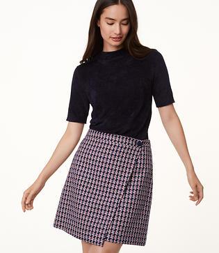 Loft Fuzzy Short Sleeve Sweater