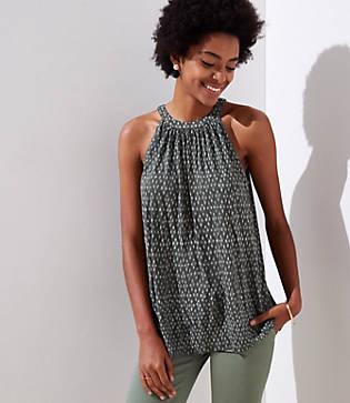 Loft Diamond Ikat Halter Top