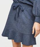 Loft Shimmer Drawstring Skirt