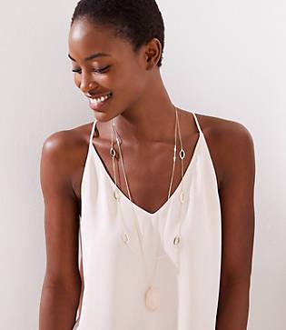 Loft Illusion Pendant Layering Necklace Set