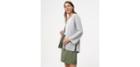 Loft Ribbed Swing Open Cardigan
