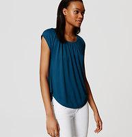 Loft Shirred Tee