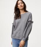 Loft Ruffle Sleeve Sweatshirt