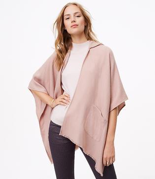 Loft Hooded Pocket Poncho