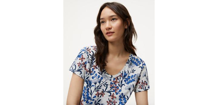 Loft Field Floral Vintage Soft Tee