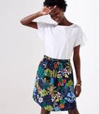 Loft Tropicalia Tie Waist Pocket Skirt