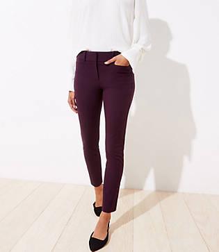 Loft Twill Skinny Ankle Pants
