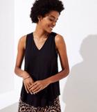 Loft Drapey Mixed Media Tank